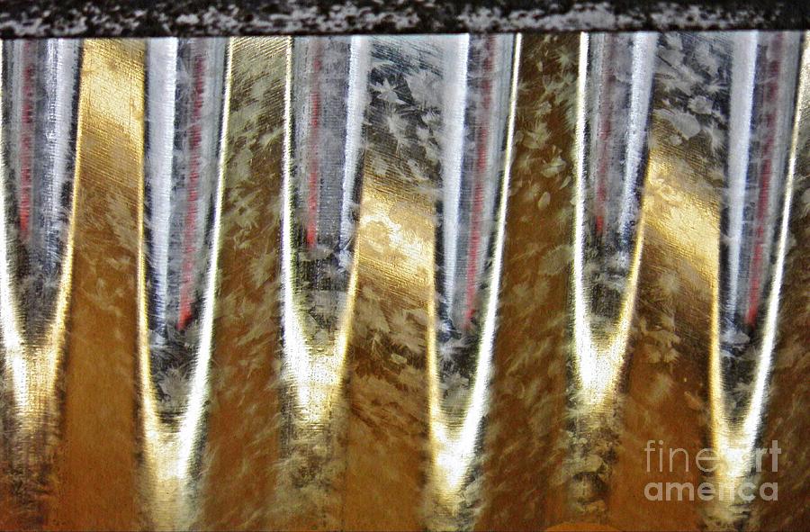 Corrugated Metal Abstract 3 Photograph by Sarah Loft