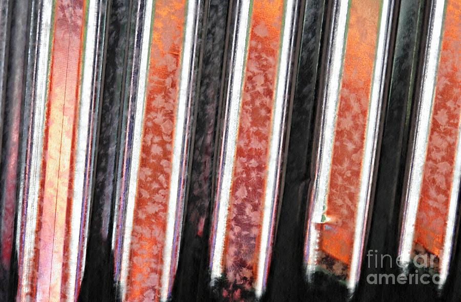 Abstract Photograph - Corrugated Metal Abstract 7 by Sarah Loft