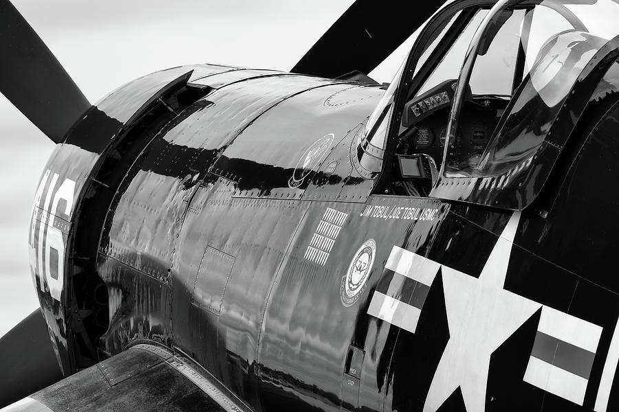 Corsairs Nose in Black and White - 2018 Christopher Buff, www.A Photograph by Chris Buff