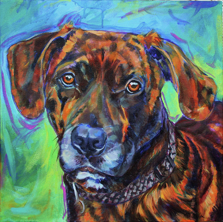 Dog Painting - Cortez by Christy Mullen