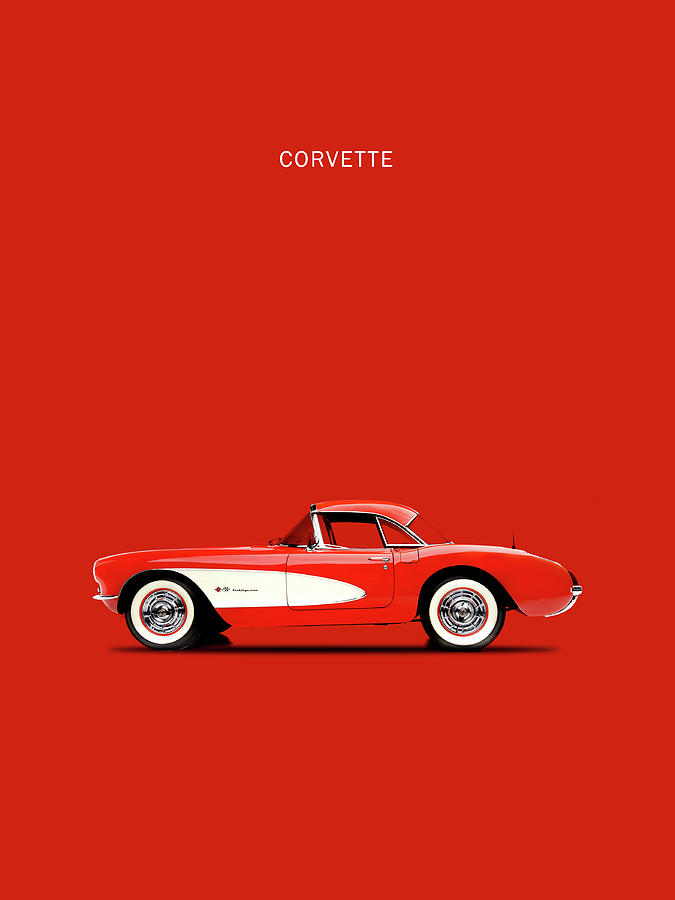 Car Photograph - Corvette 57 by Mark Rogan