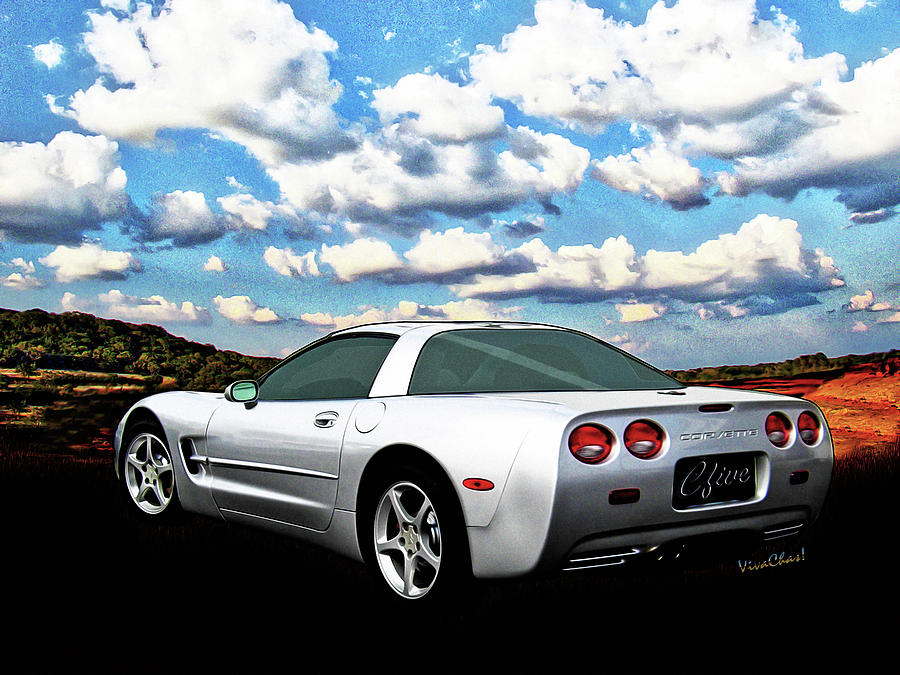 Corvette C-5 Drive it for the View Digital Art by Chas Sinklier