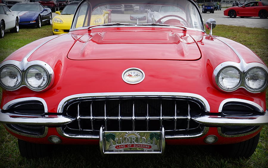 Little Red Corvette Photograph by Laurie Perry
