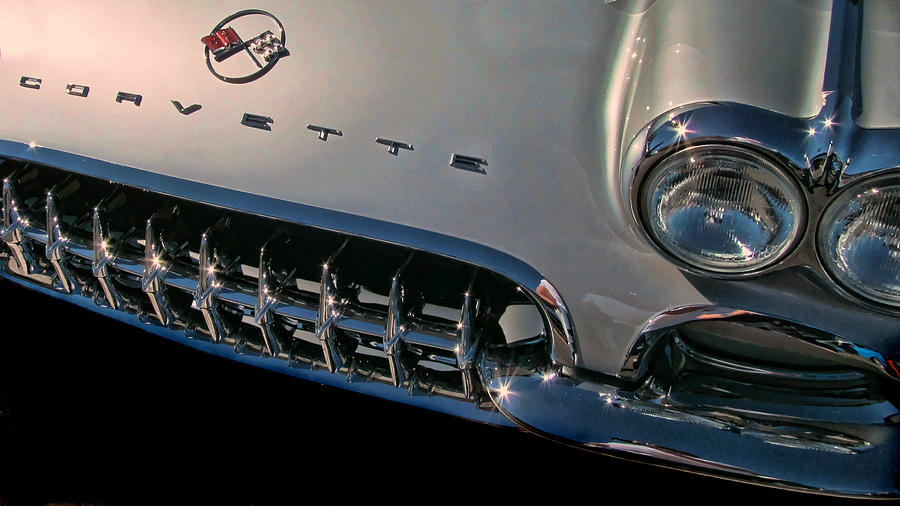 Corvette Grill Photograph by Vic Montgomery