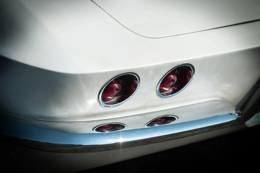 Corvette in White Photograph by Bud Simpson