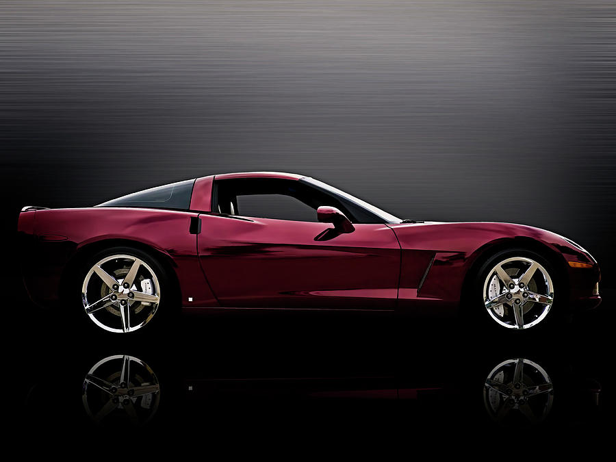 Corvette Digital Art - Corvette Reflections by Douglas Pittman Corvette Digital Art - Corvette Reflections by Douglas Pittman