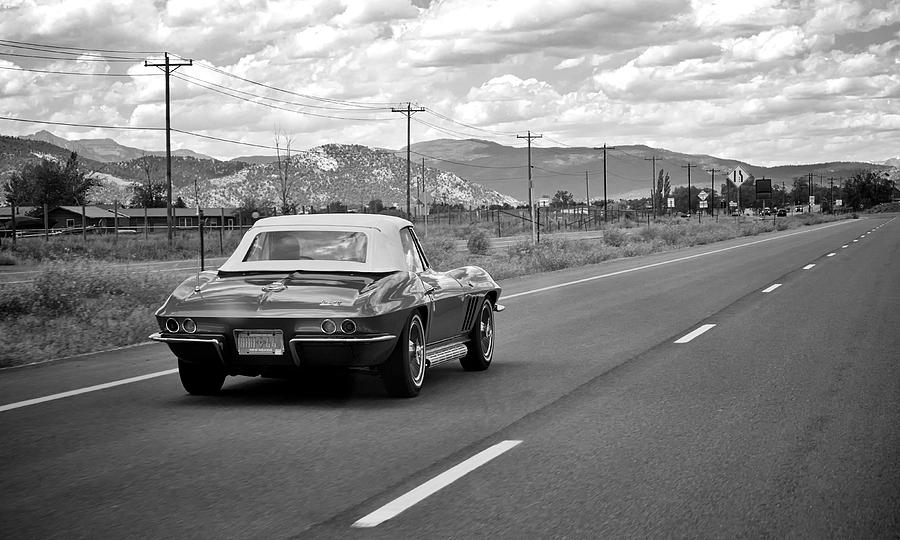 Transportation Photograph - Corvette Road Trip by Mary Lee Dereske