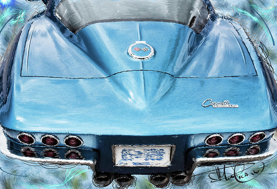 Corvette Stingray Painting by Donald Pavlica