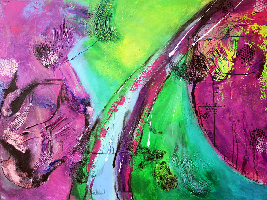 Abstract Painting - Cosmi Dust II  by Victoria Johns