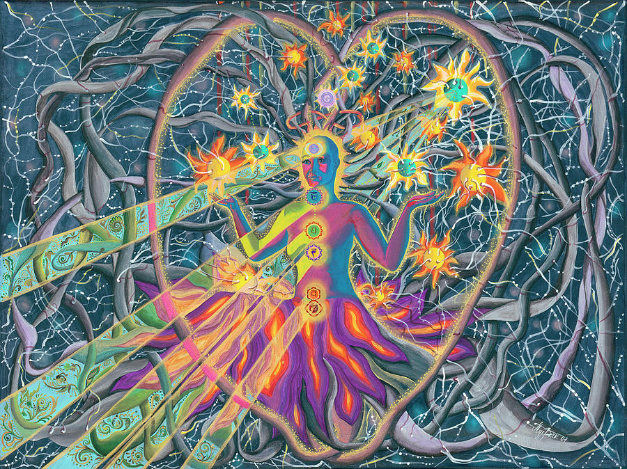 Cosmos Painting - Cosmic Bride by Vera Tour