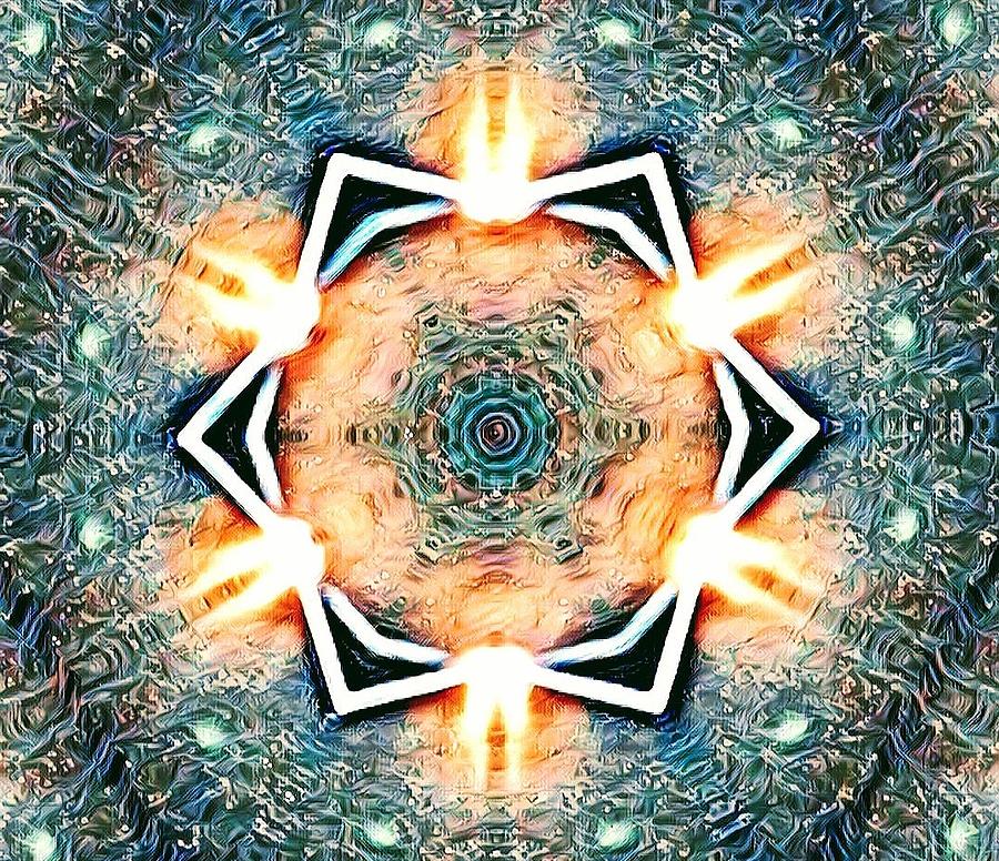 7th Dimension Activation Cosmic Bridge Mixed Media by Cosmic Creatrix ...