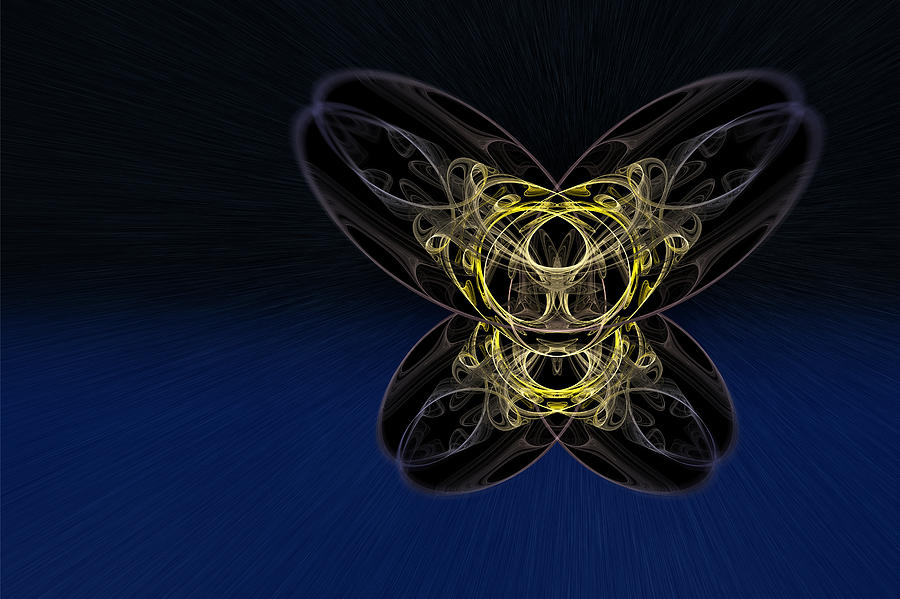 Cosmic Butterfly in Space Zoom Digital Art by Pelo Blanco Photo