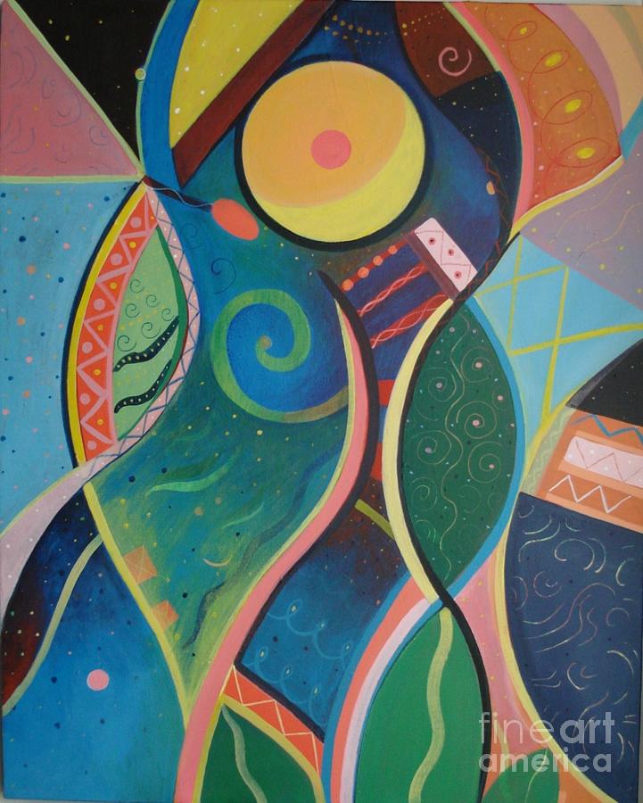 Cosmic Carnival V aka The Dance Painting by Helena Tiainen