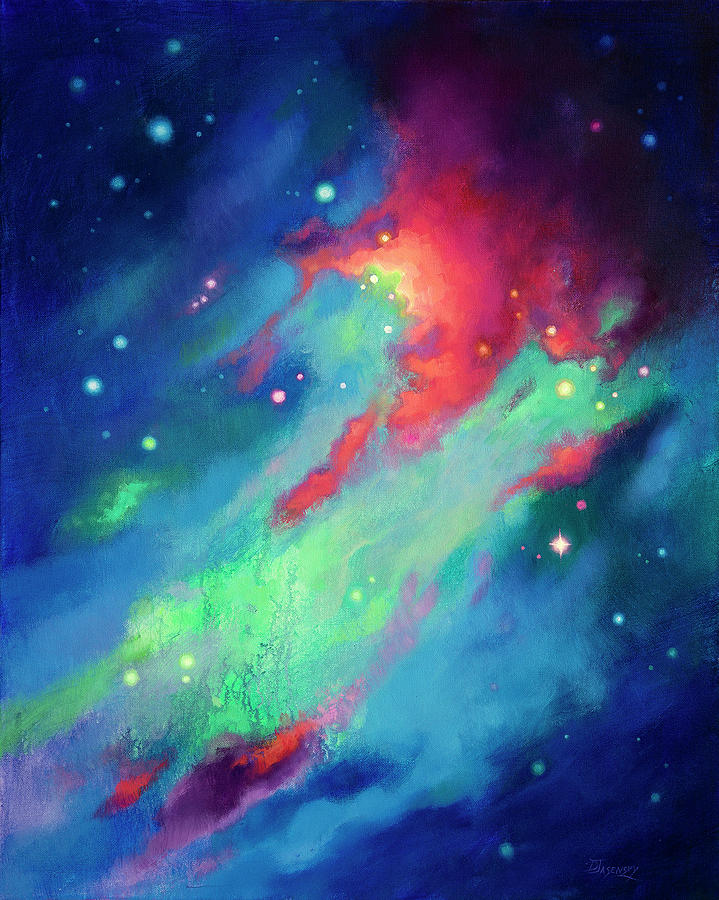 Cosmic Chemistry Painting by Dinah Jasensky - Fine Art America