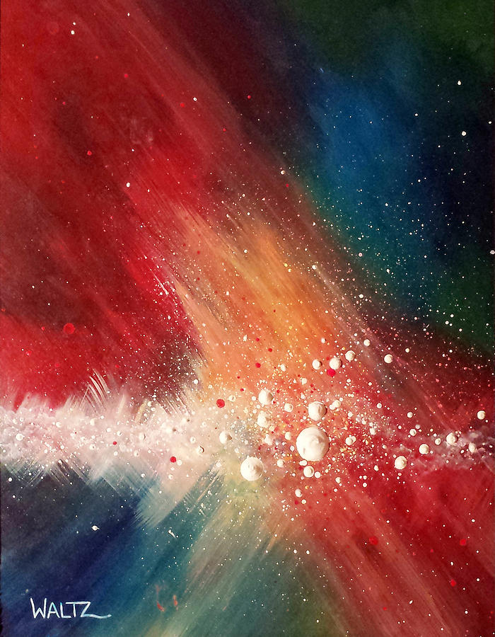 Cosmic Disturbance Painting by Beth Waltz