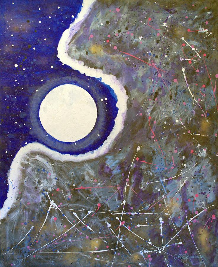 Moon Painting - Cosmic Dust by J R Seymour Moon Painting - Cosmic Dust by J R Seymour