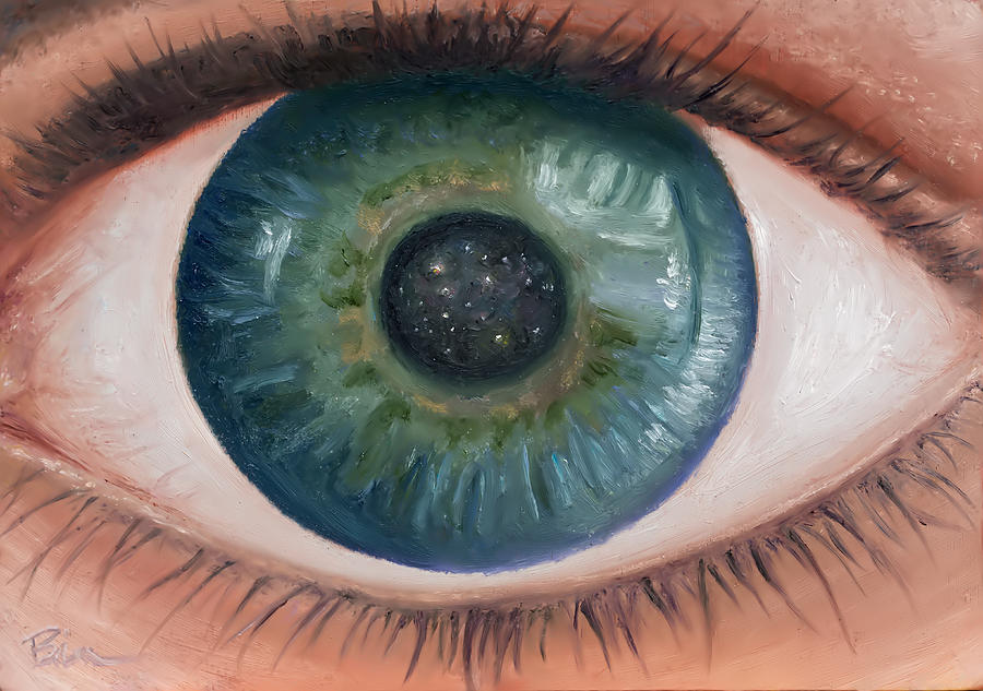 Eye Painting - Cosmic Eye by Brian Nunes Eye Painting - Cosmic Eye by Brian Nunes