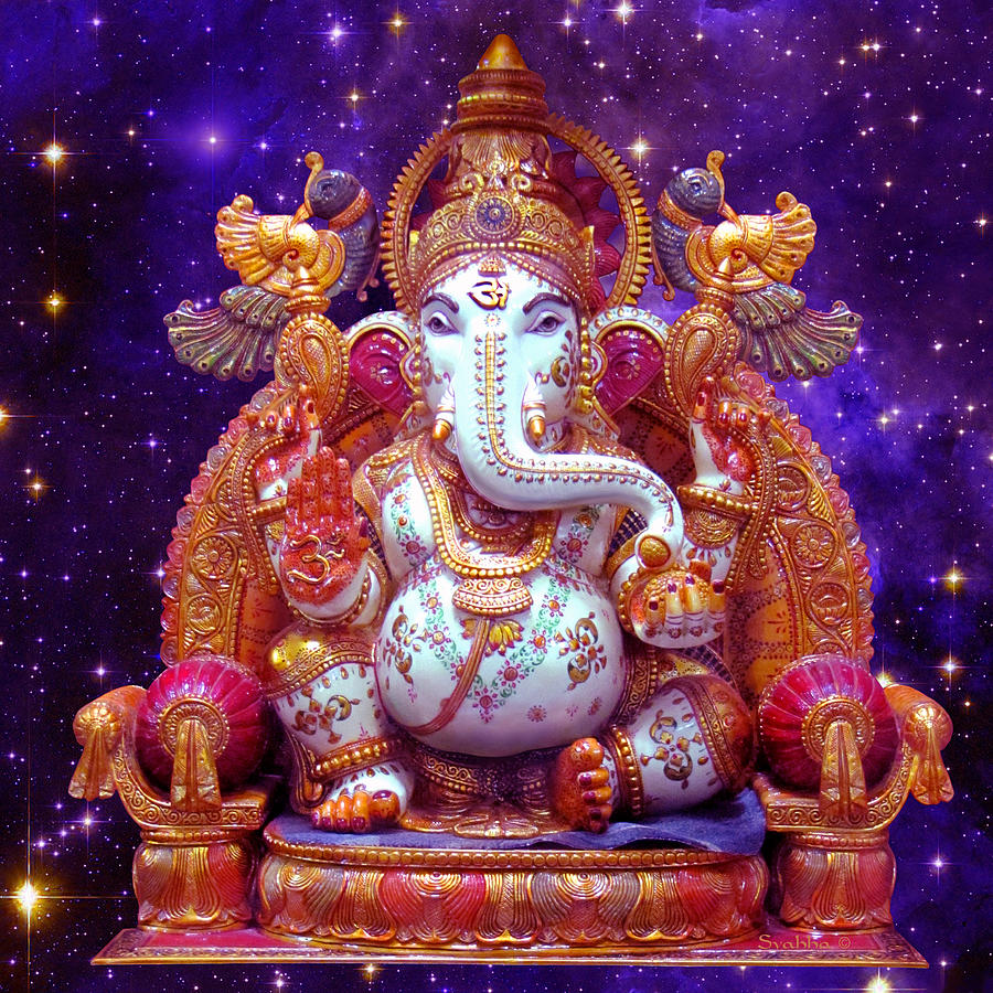 Elephant Digital Art - Cosmic Ganesh by Svahha Devi