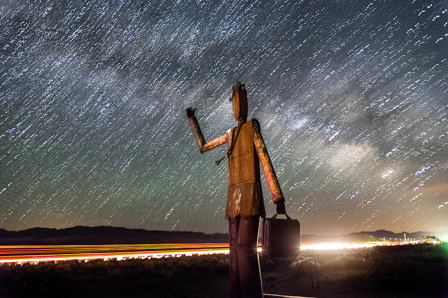 Mountain Photograph - Cosmic Hitchhiker II by Cat Connor
