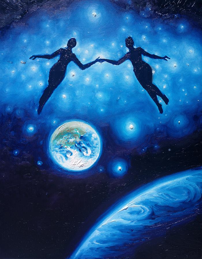 Cosmic Love Painting By Chirila Corina