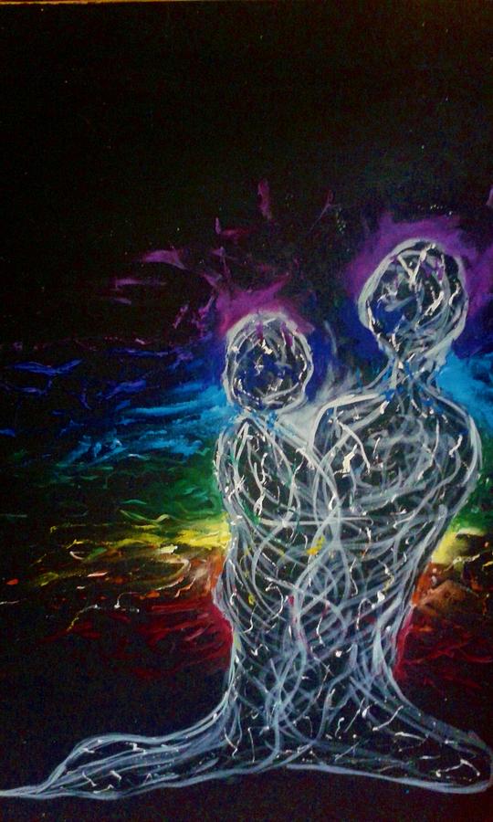 Cosmic Love Painting By Ellie Bell
