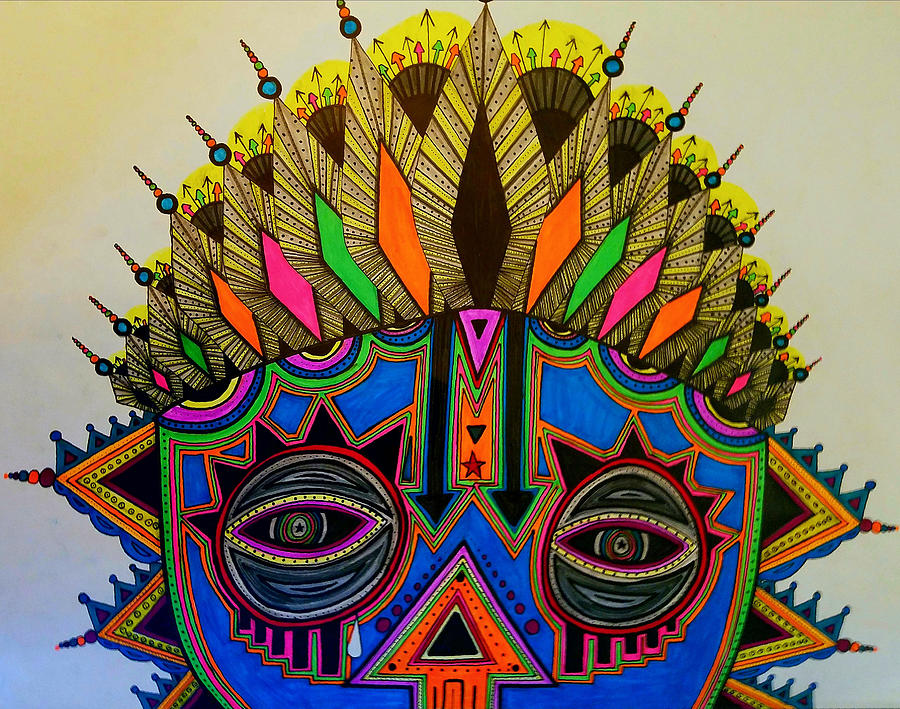 Cosmic Queen Mixed Media by Donnie Todd Reilly II