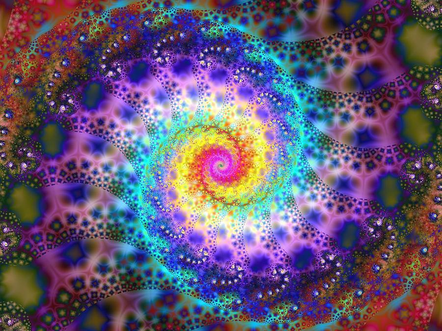 Cosmic Rainbow Digital Art by Jeannie Pitt