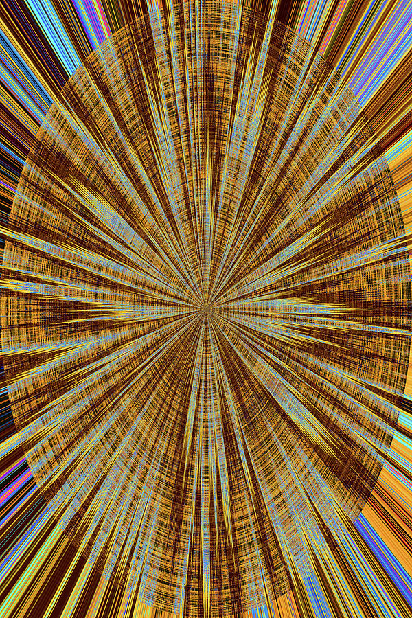 Cosmic Ray Collision Abstract Digital Art by Tom Janca