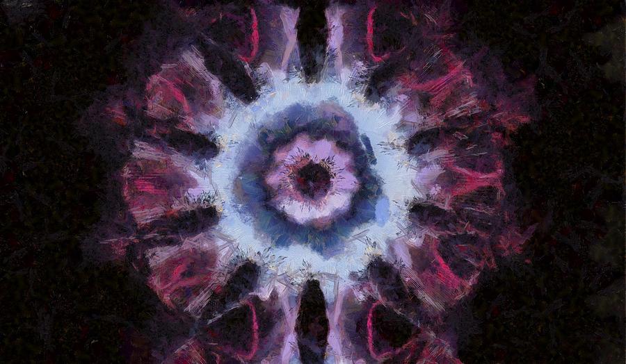 Abstract Visuals - Cosmic Rose Digital Art by Charmaine Zoe