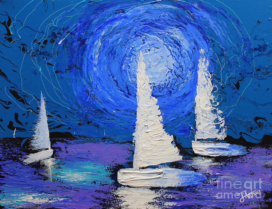 Cosmic Sails Painting by Jerome Wilson