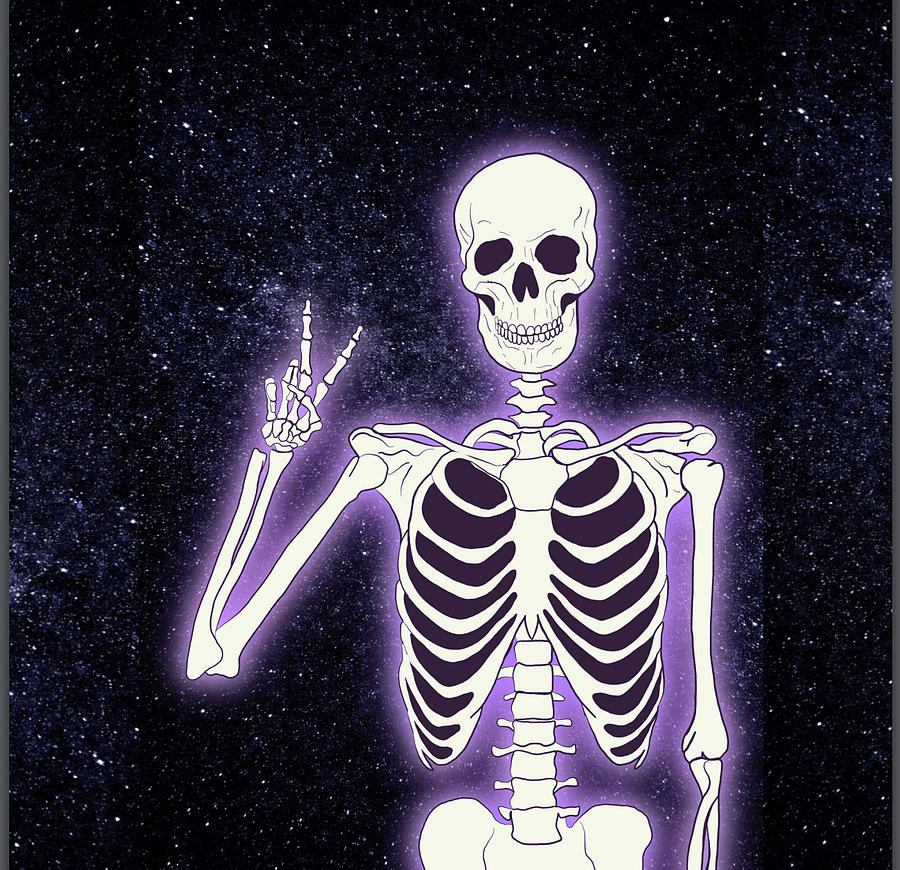 Cosmic Skeleton Digital Art by Samantha Segalas-Shaw - Fine Art America