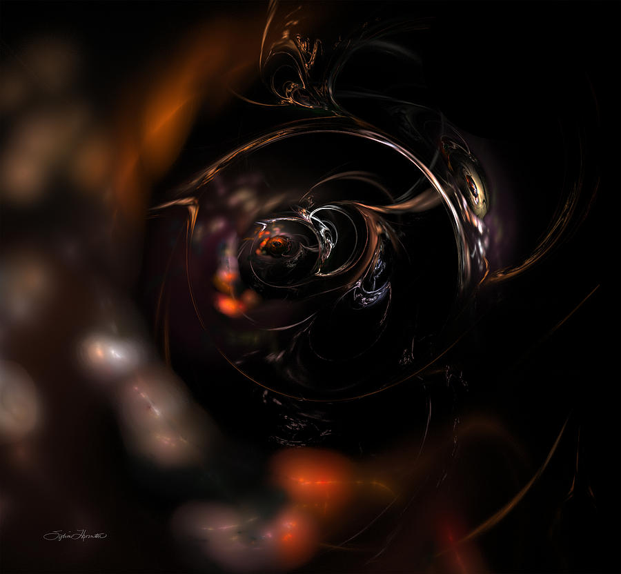 Cosmic Sphere Digital Art by Sylvia Thornton