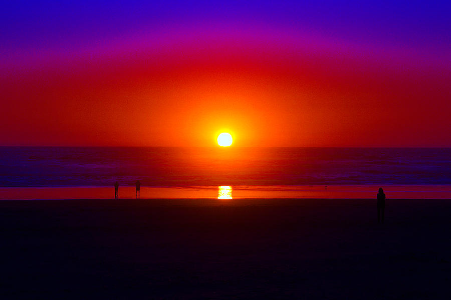 Cosmic Sunset at Rockaway  Photograph by Ben Upham III