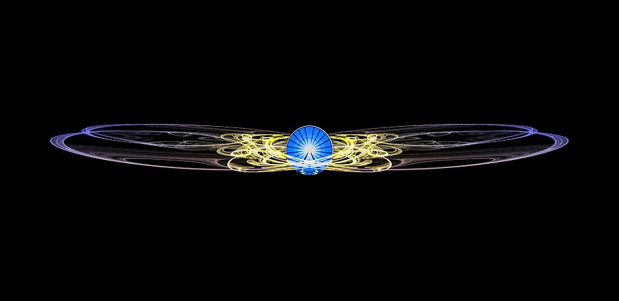 Cosmic Wheel Rays Digital Art by Pelo Blanco Photo