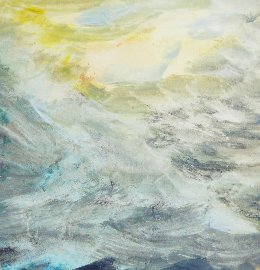 Abstract Painting - Cosmic wind by Madina Kanunova