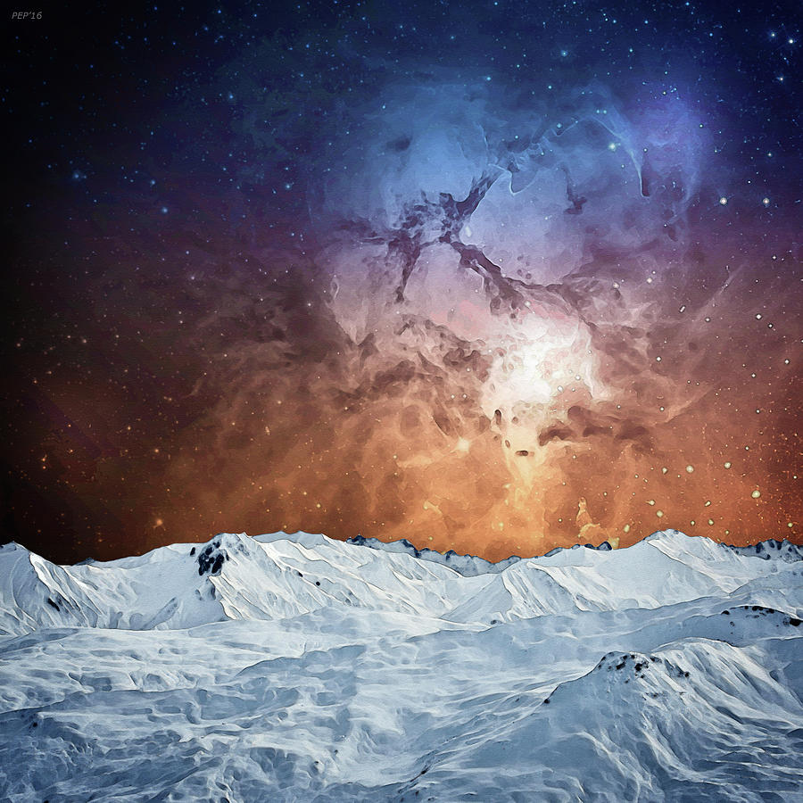 Cosmic Winter Landscape Photograph by Phil Perkins