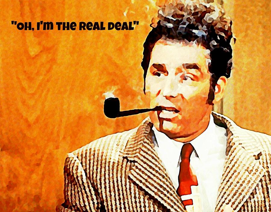 Jerry Seinfeld Painting - Cosmo Kramer The Real Deal by John Malone
