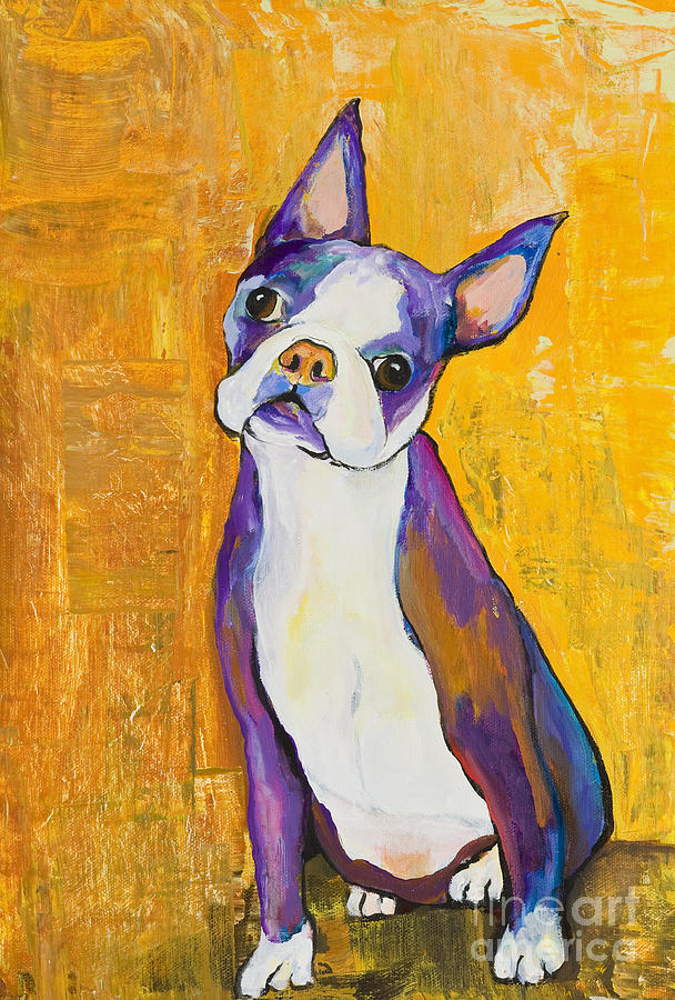 Boston Terrier Painting - Cosmo by Pat Saunders-White