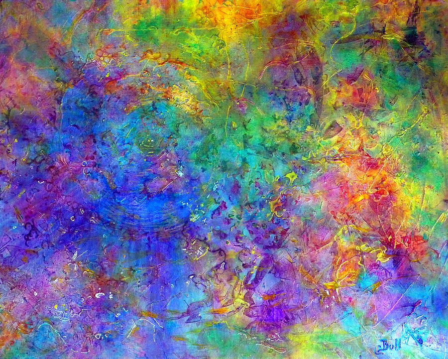 Abstract Painting - Cosmos by Claire Bull