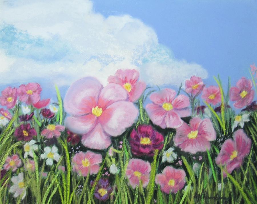 Cosmos Painting by Donna Chambers
