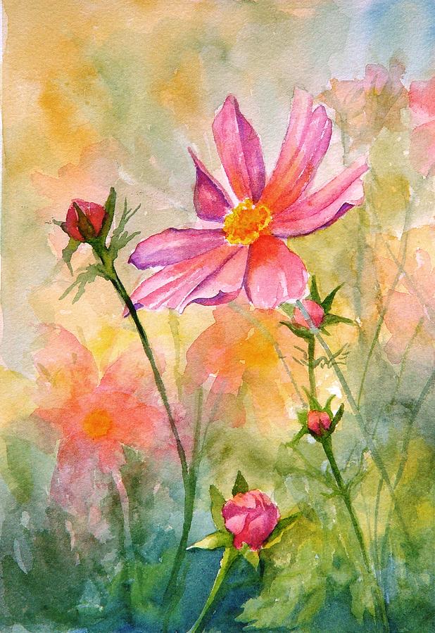 Cosmos Painting by Dorothy Nalls - Fine Art America