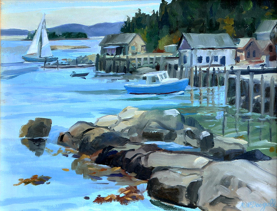 Costal Maine Painting by Michael McDougall
