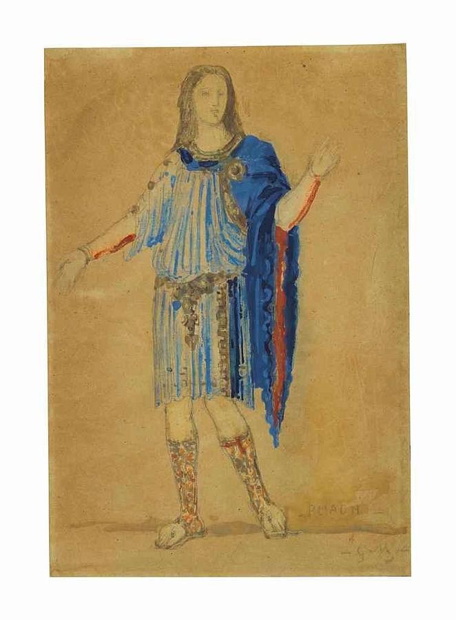 Costume design for Phaon for a production of Charles Painting by ...