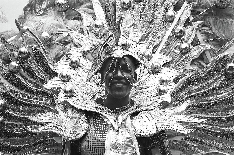 Costume Photograph - Costume with Male Entertainer - Nassau, Bahamas by Timothy Wildey