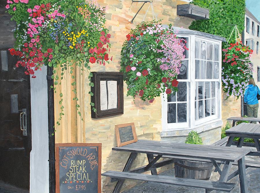 Flowers Still Life Painting - Cotswold Arms Special by Keith Wilkie