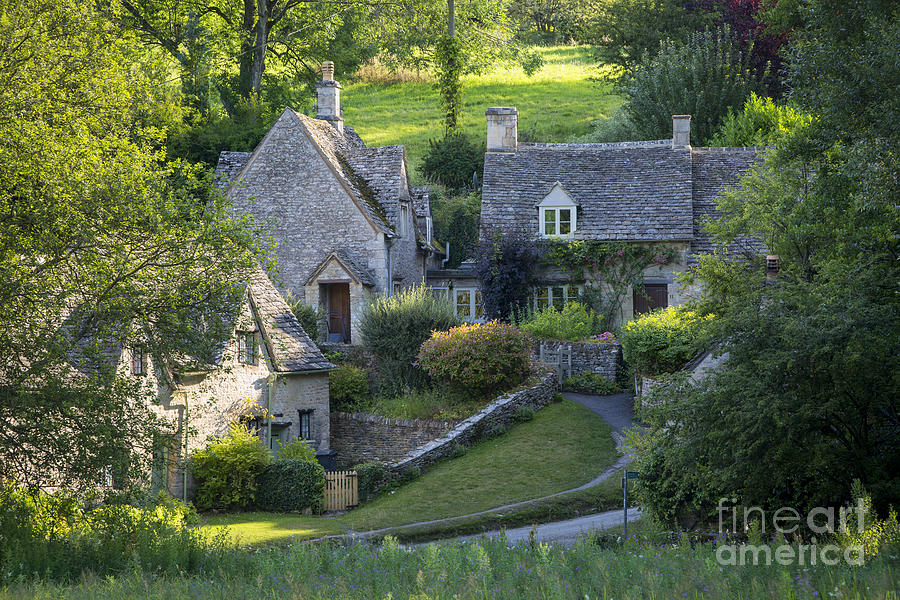 Cottage Photograph - Cotswold Cottages by Brian Jannsen