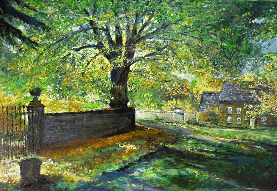 Cotswold Lane  Painting by Lizzy Forrester