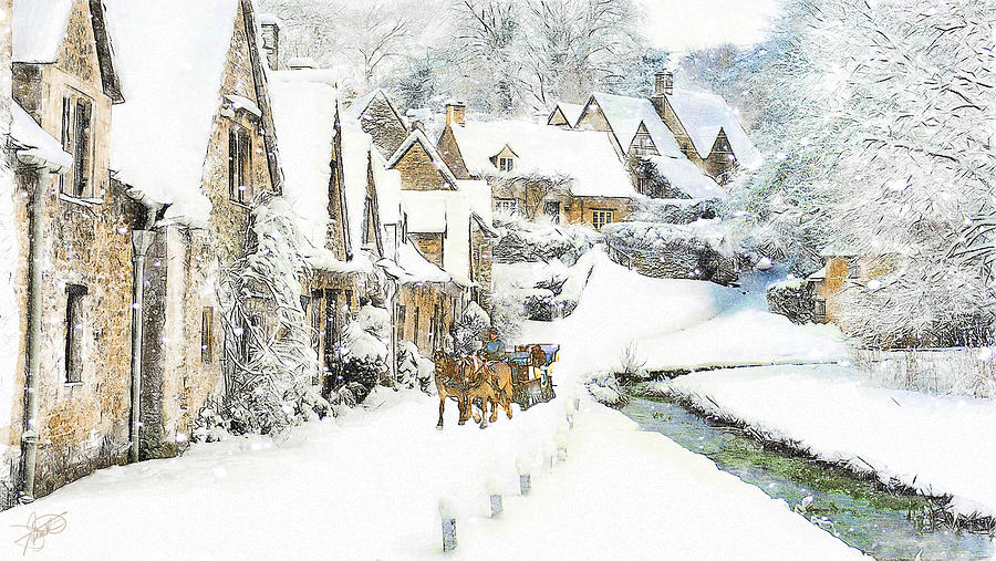 Cotswold Village Painting by Tom Schmidt