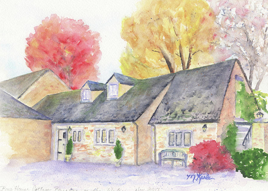 Cotswolds Cottage Painting by Marsha Karle
