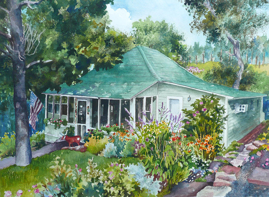 Cottage at Chautauqua Painting by Anne Gifford